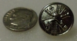 FIRE SCRAMBLE Silver Uniform Shirt Buttons small